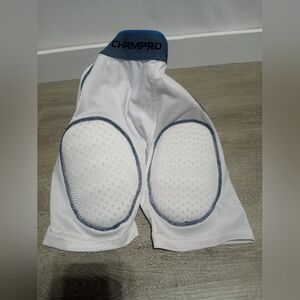 Champion Formation 5-Pad High Compression Football Girdle Small White